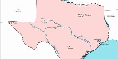 Austin texas på et kart